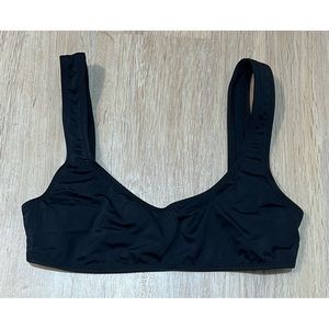 NWOT Solid & Striped Black Bikini Top – Bralette Style, Small